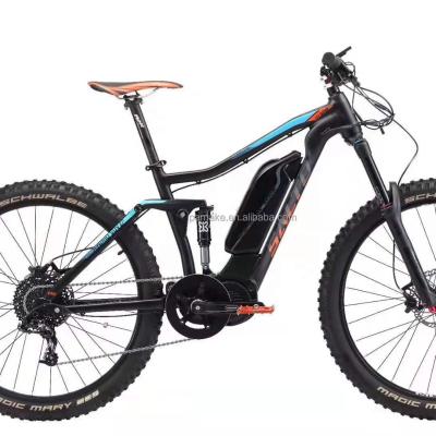 China Aluminum Alloy E-Mountain Bike, 48V Lithium Battery, 8 Speeds, 27.5