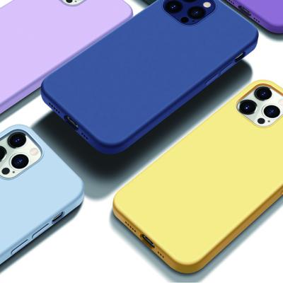 China Wholesale Anti-drop Microfiber Soft Liquid Silicone Phone Cover Case For Apple iPhone 6 7 8 11 12 X XR Mini Pro Max With Logo for sale