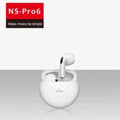 China 2022 New Pro6 TWS True ANC Stereo Headphones In-Ear Pro 6 TWS 5.0 Sports Wireless Headset NS Earbuds for sale