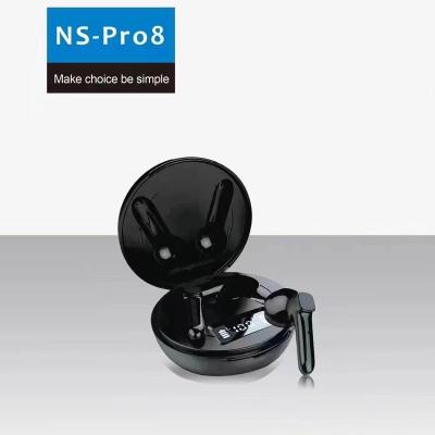 China Wireless Headphones NS Pro 8 In-Ear LED Digital Display Genuine Stereo Mini Earphone With Charging Case for sale