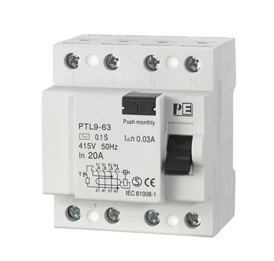 China High Quality Product 50HZ/60HZ 63A Miniature Leakage Circuit Breaker PTL9-63A for sale