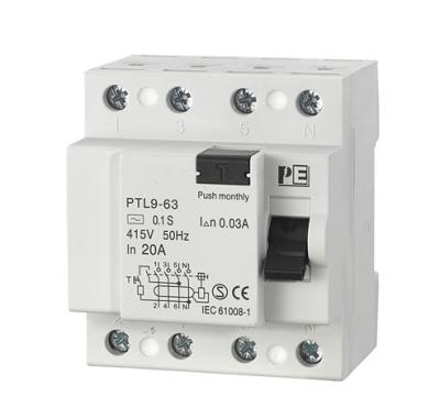 China China Manufacturers PTL9-63A High Quality 63A Miniature Leakage Circuit Breaker for sale