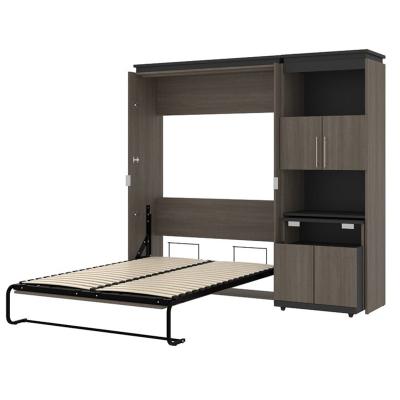 China Vertical Folding Wall Bed Murphy Bed With Desk Space Saving Queen Size Or Customize Size for sale