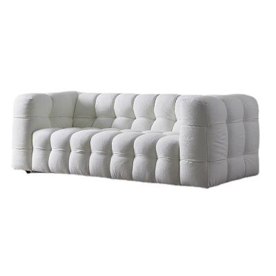 China Modern Modern Sofas Elegant White Teddy Velvet Living Room Furniture Comfortable Sofa for sale