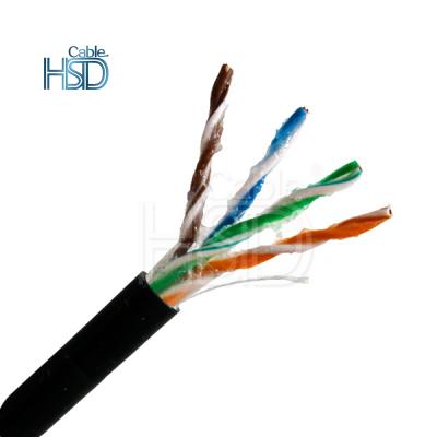 China Outdoor PC CAT5E UTP Cable Oil Gel Filled Direct Burial 305M Waterproof for sale