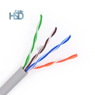 China Custom PC Cat5 / 5e Category 5e Cable 4 Pair UTP Unshielded Indoor Network Cable for sale