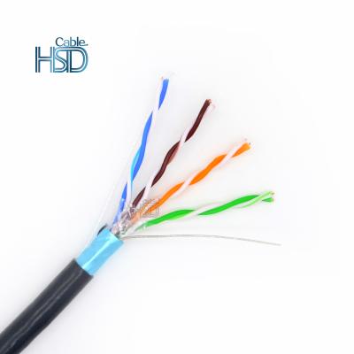 China PC Custom Cat5 / 5e Category 5e Cable 4 Pair STP Shielded Outdoor Network Cable for sale