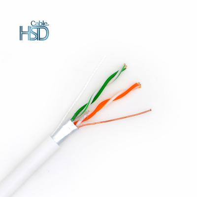 China PC Certificated 2 Pair CCA Copper Cable Cat6 RJ45 Network Telephone LAN Cable 100M UTP CAT5E FTP Cable for sale