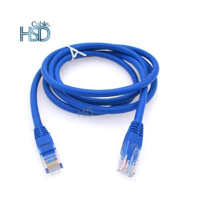 China Hot sale custom 1m 2m 3m 5 10 30 50 ft RJ45 plug network LAN cable best internet cable cat 5 6 7 ethernet cable cat5e patch cord for sale