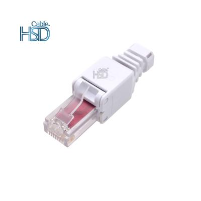 China audio & Toolless 8p8c Cat.6 Connectors Utp Rj45 Toolless Video Cat 6 Connector Modular Socket for sale