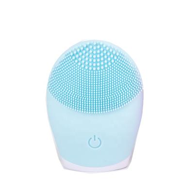 China Skin Rejuvenation Facial Device Face Brush Silicone Electric Facial Cleansing Brush for sale