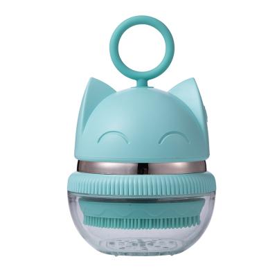 China Waterproof Rechargeable Sonic Silicone Face Brush Deep Exfoliating Electric Facial Cleansing Brush IPX5 Face Brush Anti-Puffiness for sale