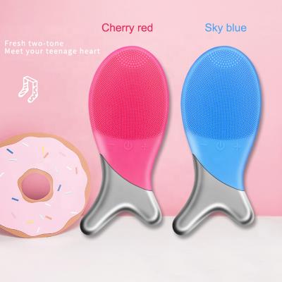 China Pore ​​Shrinking Brush Machine Face Brush Machine Silicone Electric Facial Cleansing Brush for sale