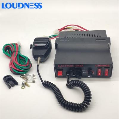 China Alarm Good Quality DC12V DC24V CJB 200w Police Siren Alarm for sale