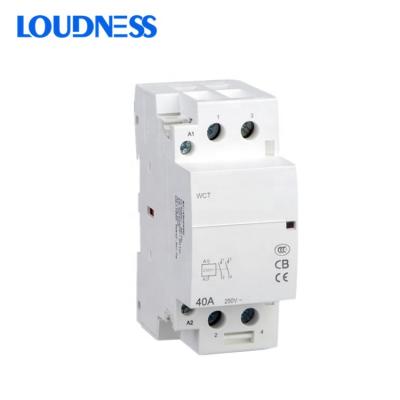 China For Crcuit Protection Factory Sale 2 Pole 30A/40A Contact Mini Type Contactor Silver AC for sale