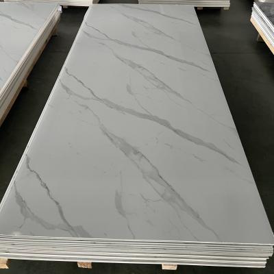 China Hot Stamp PVC Faux Marble Sheet for Wall Decoration 1220x2440mm 1220x2800mm from Chinese for sale