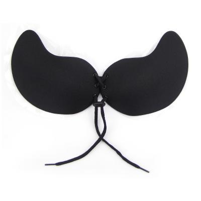 China One Piece Push Up Lifting Bra Sticky Adhesive Silicone Invisible Bra For Women for sale