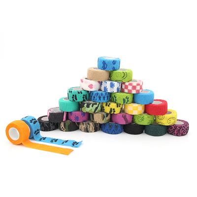 China Hand Guard Factory Price 2.5cm*4.5m Wrap Bandages Cohesive Finger Tape For Protection for sale