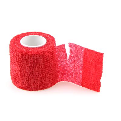 China Colorful Cohesive Medical Sports Grade Nonwoven Cohesive Medical Sports Custom Bandage Veterinarian Bandage Vet Wrap Tape for sale