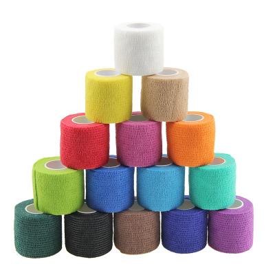 China Good Price CE Nonwoven ISO Approved 5 Cm X 4.5 M Cohesive Bandage Non Woven Elastic Adhesive Tape for sale