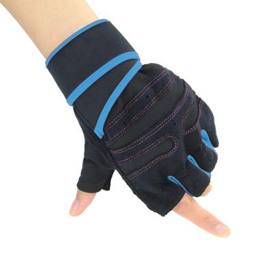 China Wear Resistance Weight Lifting Hand Protection Comfortable Breathable Anti-Slip Bicycle Hand Gloves Sport Gloves Gym Half Finger for sale