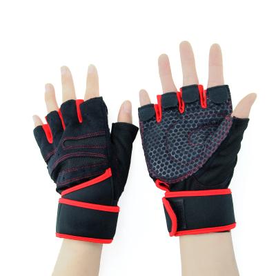 China Customized Half Finger Sports Workout Fitness Gloves Weightlifting Gym Gloves S for sale