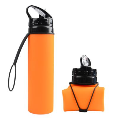 China Viable high quality silicone drinking collapsible water bottle/collapsible water bottle for sale