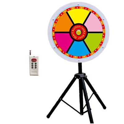 China 60cm Lottery Turntable Suction Controllable Rotation Spining Professional Dry Erase 64 Color Customizable Electronic Lucky Wheel Of Fortune Game for sale