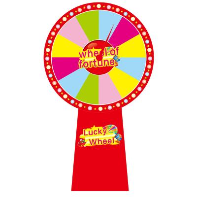 China 80 Color Draw Controllable Dry Wooden Lottery Turntable Lucky Draw Spinning Professional Lucky Game 45 Customizable Wheel of Fortune for sale