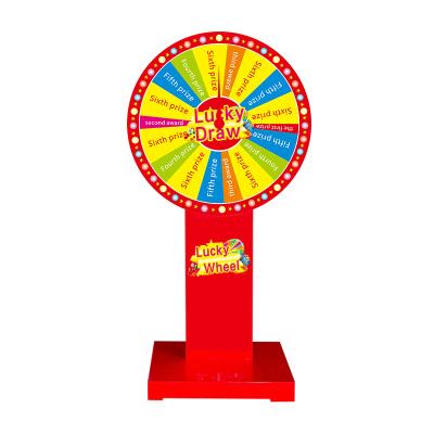 China 100cm Activity Lottery Wooden Turntable Suction Lucky Spin Spinning Lucky Wheel Professional Dry Erase 312 Fortune Game Color Customizable for sale