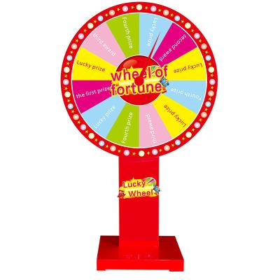 China Lottery 80 Wooden Controllable Turntable Suction Lucky Spin Spinning Lucky Wheel Professional Dry Erase 325 Fortune Game Color Customizable for sale