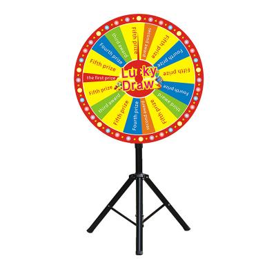 China 60cm Activity Lottery Turntable Suction Lucky Spin Spinning Lucky Wheel Professional Dry Erase 112 Fortune Game Color Customizable for sale