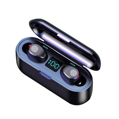 China China Wholesale brand new LCD digital battery wireless headset F9 Waterproof sports earphone earplugs for sale