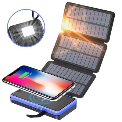 China MIQ Waterproof Rohs Window Backpack Cover Cell Usb Portable Battery Mobile Phone Folding Panel Charger Foldable Solar Power BanK for sale