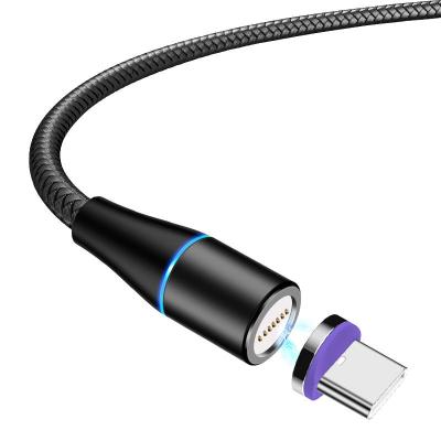 China Best Selling Mobile phone accessories 3 in 1 magnetic Fast Charging 5A nylon data cable for sale