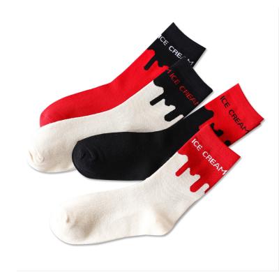 China 2021 Uron Antibacterial Custom Cool Socks Unisex Crew Socks Custom Logo Socks for sale