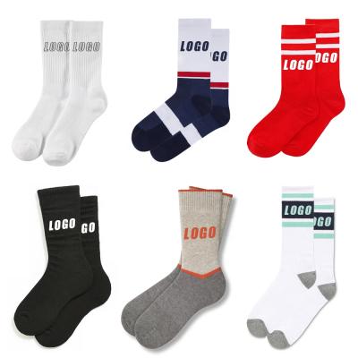 China Uron QUICK DRY 2021 High Quality Custom Made Crew Socks Logo Socks Logo Customize Socks for sale