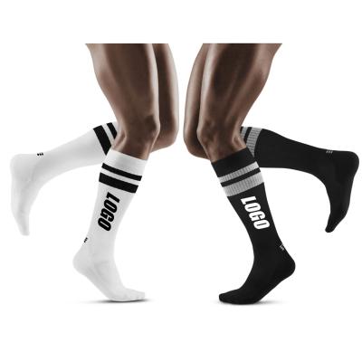 China Antibacterial Wholesale Men's Uron Compression Cotton Non-Slip Football Socks Custom Logo for sale