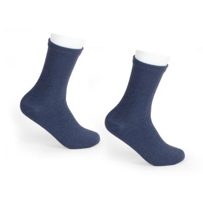 China Uron 018 Solid Color Antibacterial High With Cotton Business Socks for sale