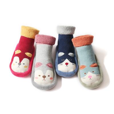 China Kids Antibacterial Custom Baby Boots 3D Cartoon Girl Tube Socks Shoes for sale