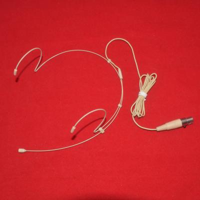 China Beige Professional Mini Headset Exquisite and Skin Color HM-4021 Invisable Mini Microphone for Wireless Bodypack for sale