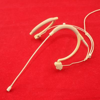 China Premium Quality Beige Omnidirectional Condenser MIC Headset Microphone HM-4028 Professional Retractable Headset Microphone for sale