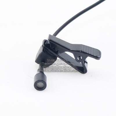 China Professional Lavalier Microphone Omni-Direction Lavalier Microphones Work For Wireless System Belt Pack for sale