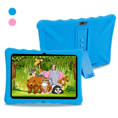 China Tough Kids Pad 10.1 Inch Android Tablet Which Can Put Sim Card 10inch Tablet With Silicone Cases Stand for sale