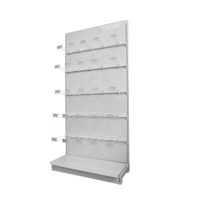 China Good Price Single Sided / Double Sided Easy To Install Supermarket Shelf Store Rack Light Duty Cold Rolled Steel Gondola for sale