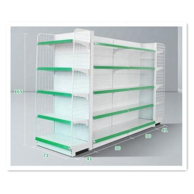 China Factory Price Single/Double Sided Display Gondola Supermarket Display Racks And Holders For Mall Grocery Shelves Shelves Stores for sale