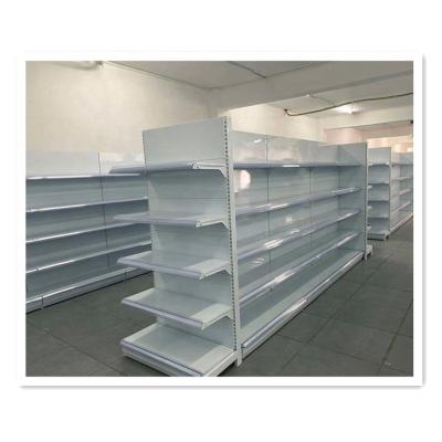 China New Style Supermarket Single Sided / Double Sided Racks Show Grocery Rack Display Cases Shelf Shelves For Grocery Store for sale