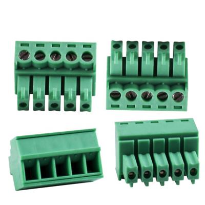 China PA66 KF2EDG WJ15EDGK-3.5/3.81mm PCB Terminal Block Plug-in Connector for sale