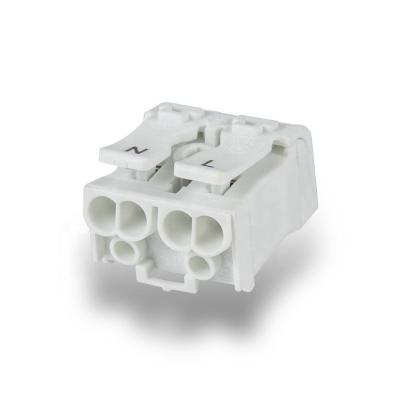 China Power spring terminal block 923 or DG238 push in wire 2 poles 3 pin terminal block connector to light led for sale