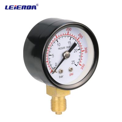 China High Quality Factory Connection Cheap Lower Leierda 1.5inches 40mm Pressure Gauge Gauge Gauge Direct Selling LPG40 for sale